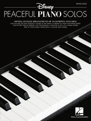 cover image of Disney Peaceful Piano Solos Songbook